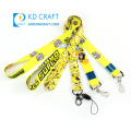 Wholesale no minimum order custom design your own heat transfer printing cartoon sublimation lanyard